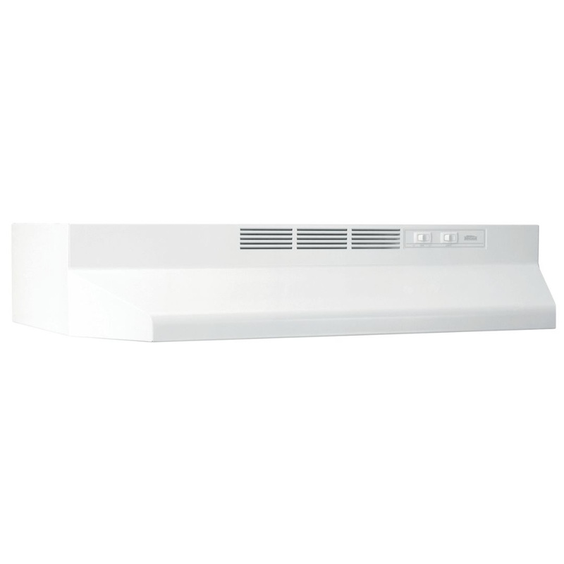Broan 41000 Series 30-In. Ductless Under-Cabinet Range Hood in White (413001)