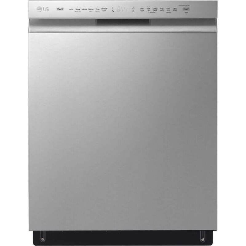 LG 24 in. Front Control Dishwasher with QuadWash in Stainless Steel (LDFN4542S)