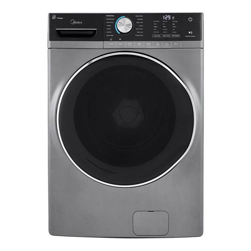 Midea 27 in. 5.2 Cu. Ft. Front Load Washer With Color Options (MLH52S7AGS)