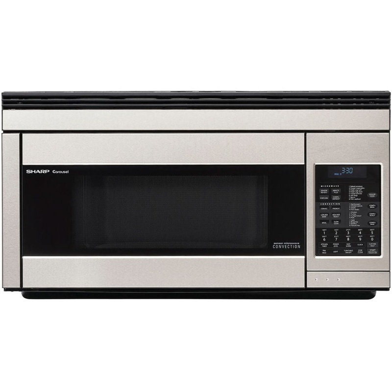 Sharp 1.1 cu. ft. 850W 30 in. Over-the-Range Convection Microwave in Stainless Steel (R1874T)