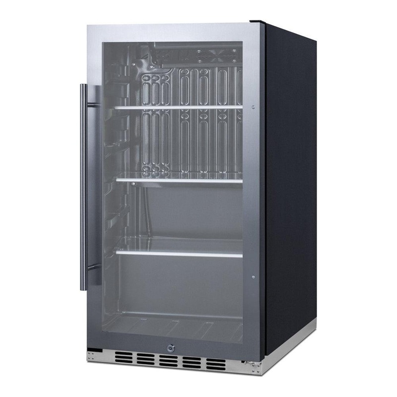 SUMMIT 19 in. Shallow Depth Indoor/Outdoor Beverage Cooler (SPR488BO)