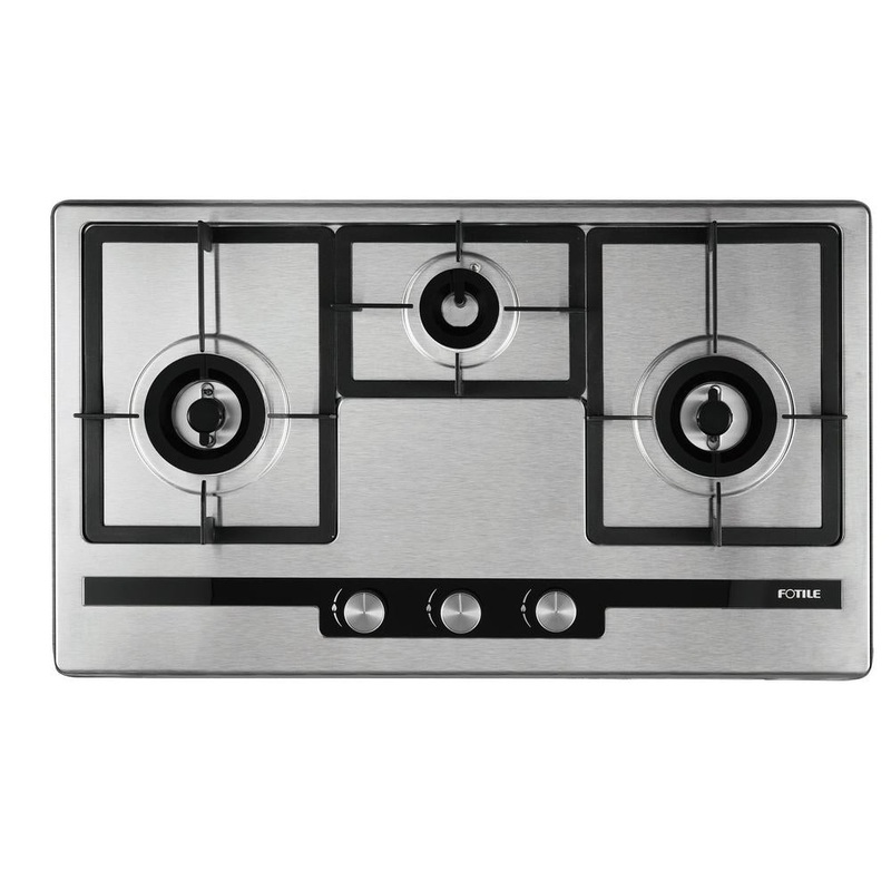 Fotile EPS Series 31 in. Cooktop with 3 Sealed Burners in Stainless Steel (GAS78307)