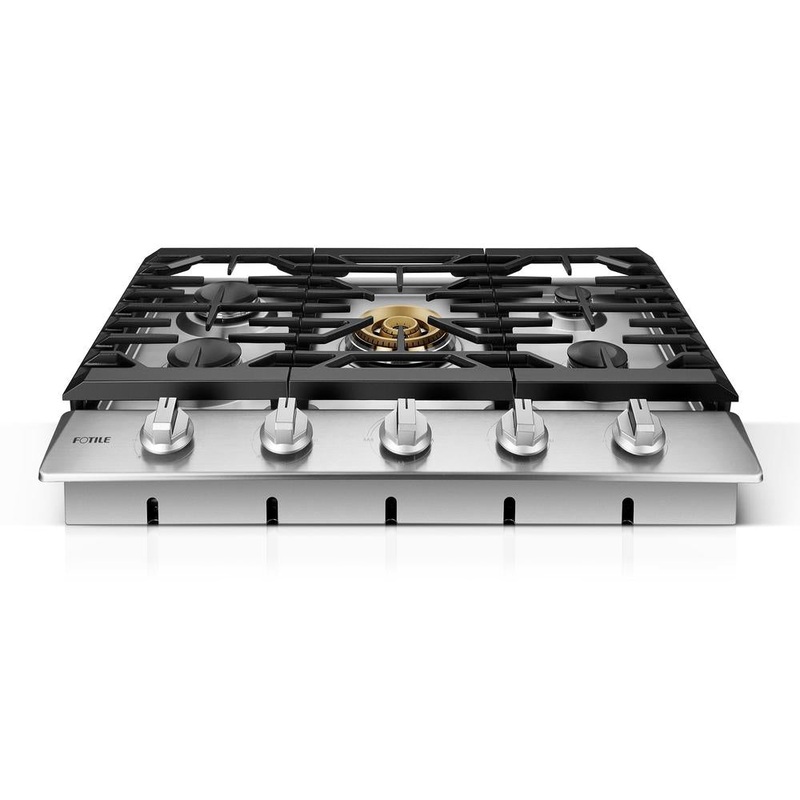 Fotile Tri-Ring Series 30 in. Gas Cooktop with 5 Burners in Stainless Steel (GLS30501)