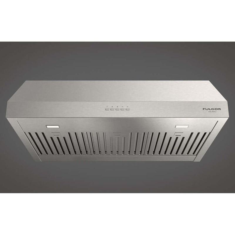Fulgor Milano 30 in. 450 CFM Under Cabinet Range Hood in Stainless Steel (F4UC30S1)