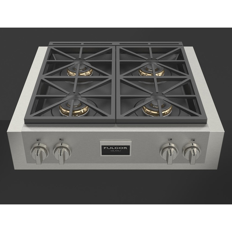 Fulgor Milano 30 in. 600 Professional Series All Gas Rangetop in Stainless Steel (F6GRT304S1)