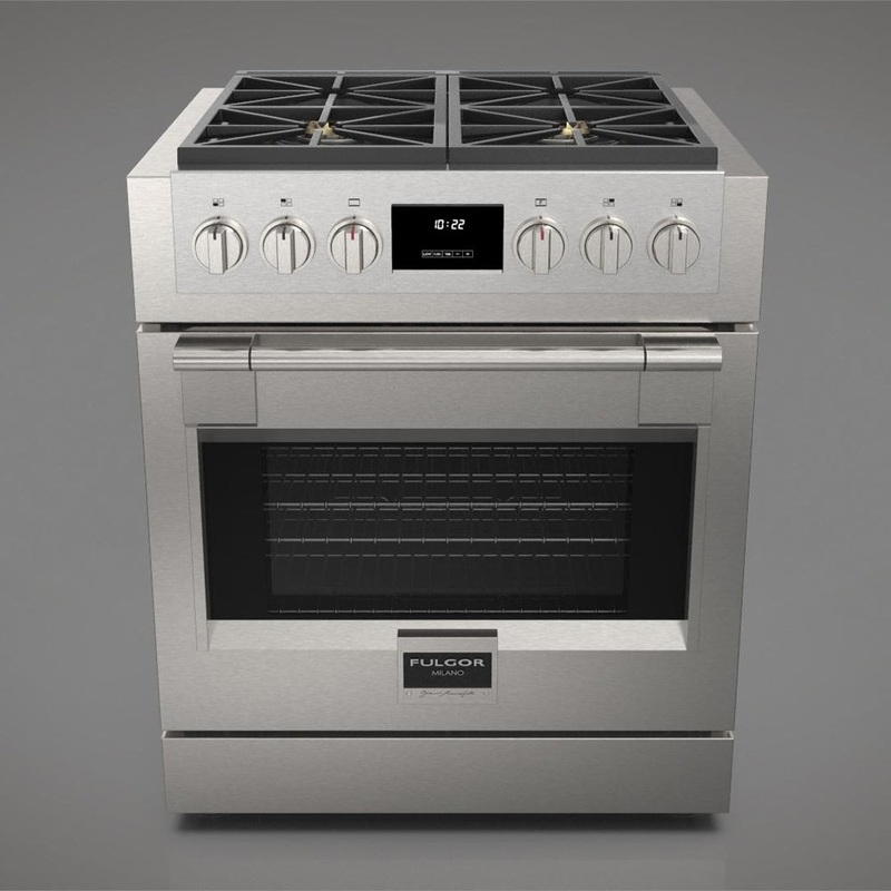 Fulgor Milano 30 in. 600 Series Pro All Gas Range with 4 Burners in Stainless Steel (F6PGR304S2)