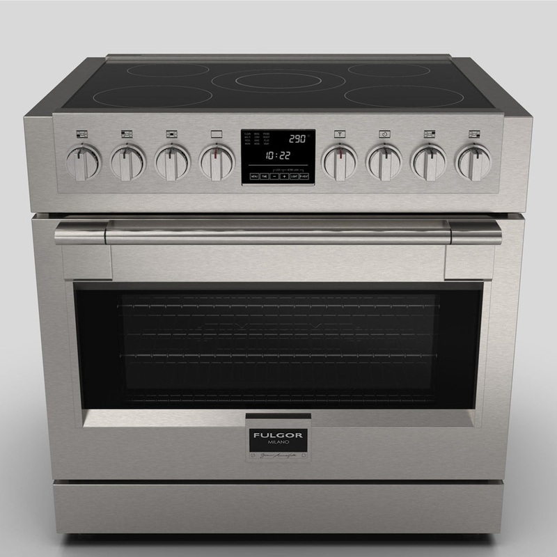 Fulgor Milano 36 in. 600 Series All Electric Induction Range in Stainless Steel (F6PIR365S1)