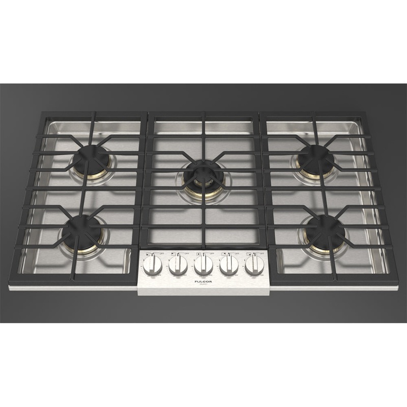 Fulgor Milano 36 in. 600 Series Gas Cooktop with 5 Burners in Stainless Steel (F6PGK365S1)