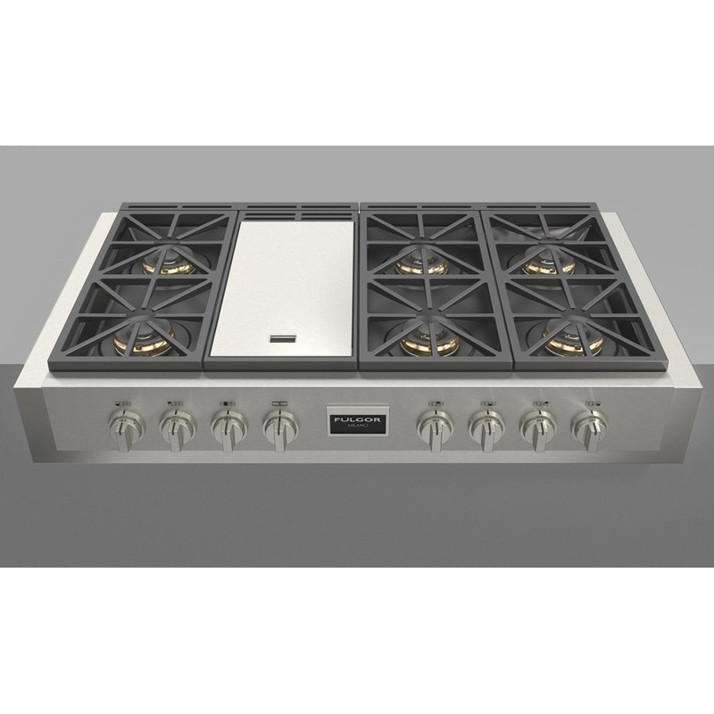 Fulgor Milano 48 in. 600 Professional Series All Gas Rangetop (F6GRT486GS1)