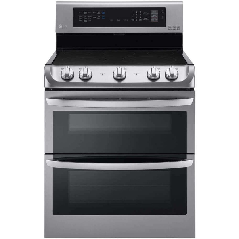 LG 30 in. Freestanding Electric Range with Double Oven in Stainless Steel 7.3 Cu.Ft. (LDE4413ST)