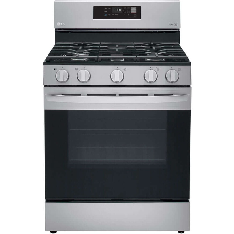 LG 30 in. Gas Smart Range with EasyClean, Stainless Steel (LRGL5821S)