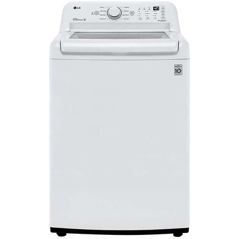 LG 4.3 cu. ft. Ultra Large Capacity Top Load Washer with 4-Way Agitator and TurboDrum Technology (WT7005CW)