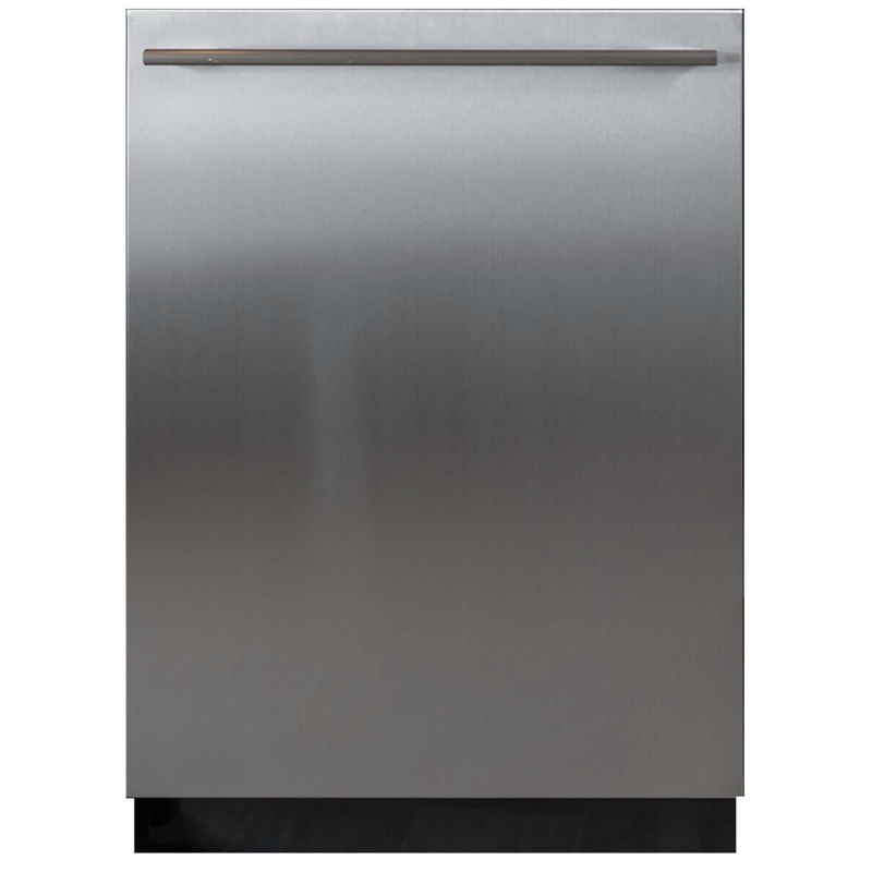 BREDA 24 in. Dishwasher Panel in Stainless Steel with Handle (BDWDRH-1BOX)