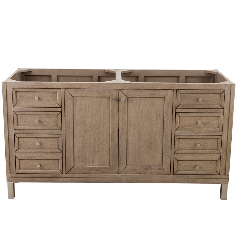 James Martin Vanities Chicago Collection 60 in. Single Vanity in Whitewashed Walnut, Cabinet Only