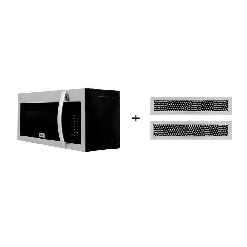 ZLINE 30 in. Recirculating Over-the-Range Convection Microwave Oven with Charcoal Filters in Stainless Steel (MWO-OTRCF-30)