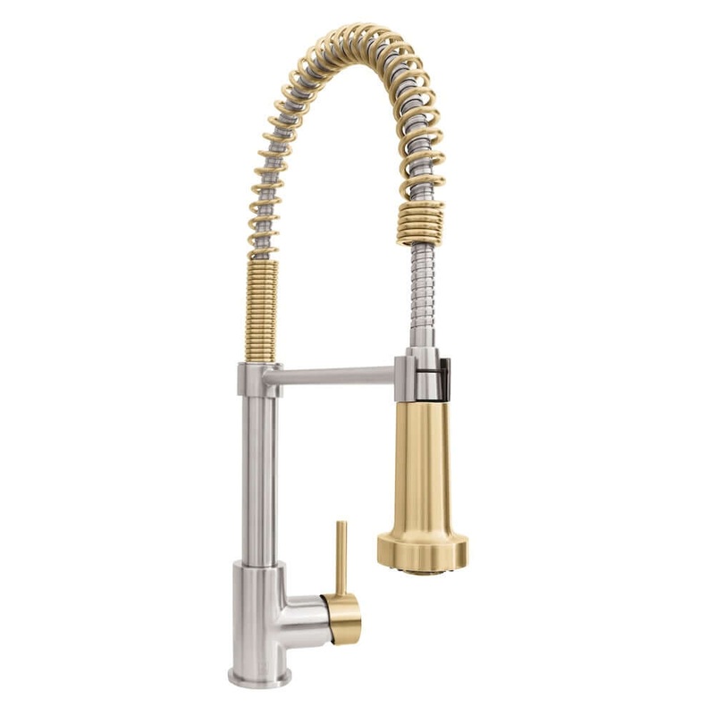 ZLINE Autograph Edition Apollo Pull Down Spring Single Handle Kitchen Faucet with Color Options (APL-KF-Z)
