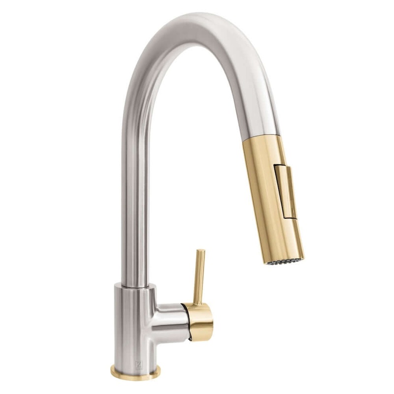 ZLINE Autograph Edition Gemini Pull Down Single Handle Kitchen Faucet with Color Options (GEM-KF-Z)