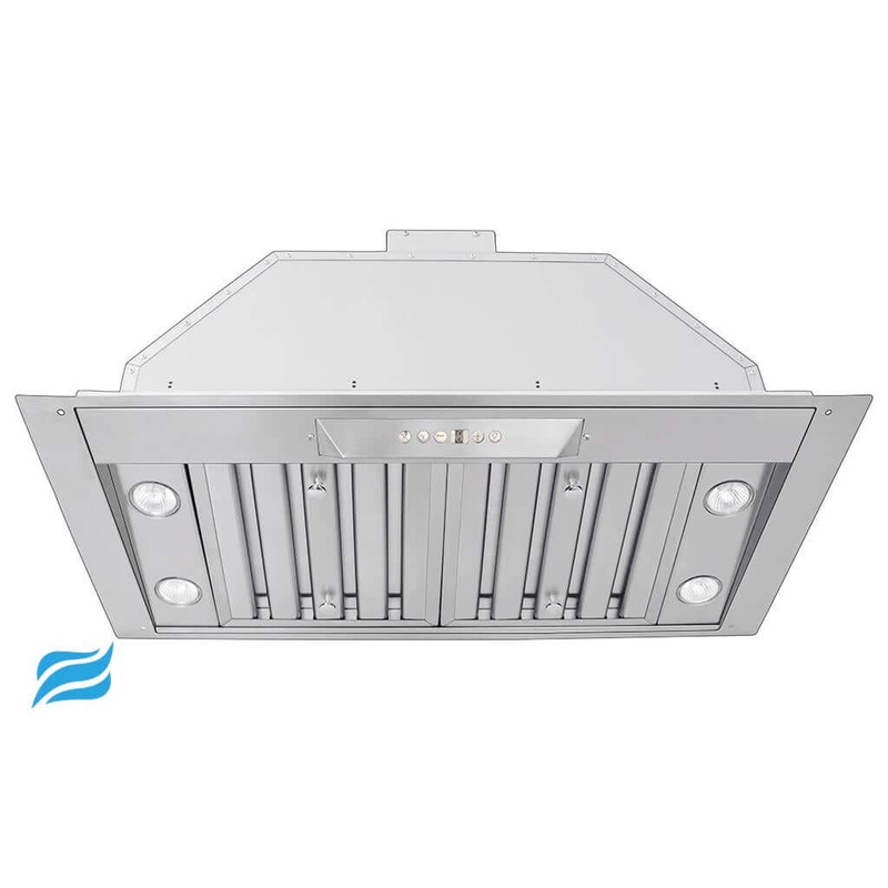 Proline Hurricane Ducted Range Hood Insert in Stainless Steel With Size and Motor Options (PLJL INS.21)
