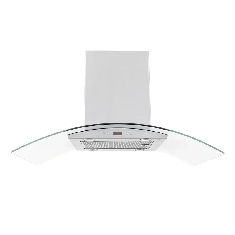 Proline Island Mount Ducted Range Hood in Stainless Steel and Glass (PLFI 544)