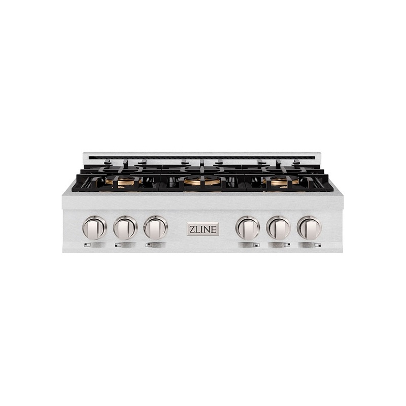 ZLINE 36 in. Classic Gas Rangetop with 6 Burner DuoPro Cooktop in Satin Stainless Steel (PCRTS-36)