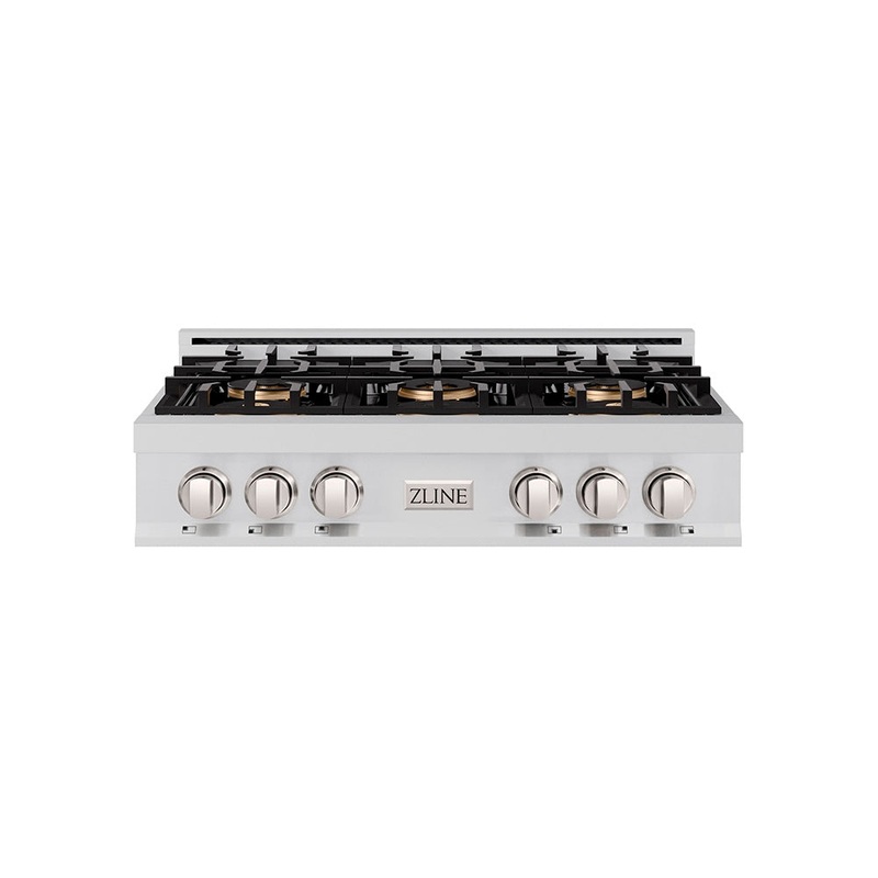 ZLINE 36 in. Classic Gas Rangetop with 6 Burner DuoPro Cooktop in Stainless Steel (PCRT36)