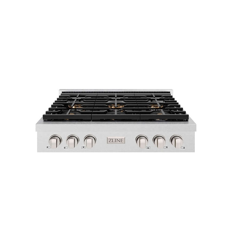 ZLINE 36 in. Paramount Gas Rangetop with 6 Burner DuoPro Cooktop in Satin Stainless Steel (PSRTS-36)