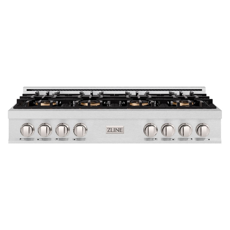 ZLINE 48 in. Classic Gas Rangetop with 8 Burner DuoPro Cooktop in Satin Stainless Steel (PCRTS-48)