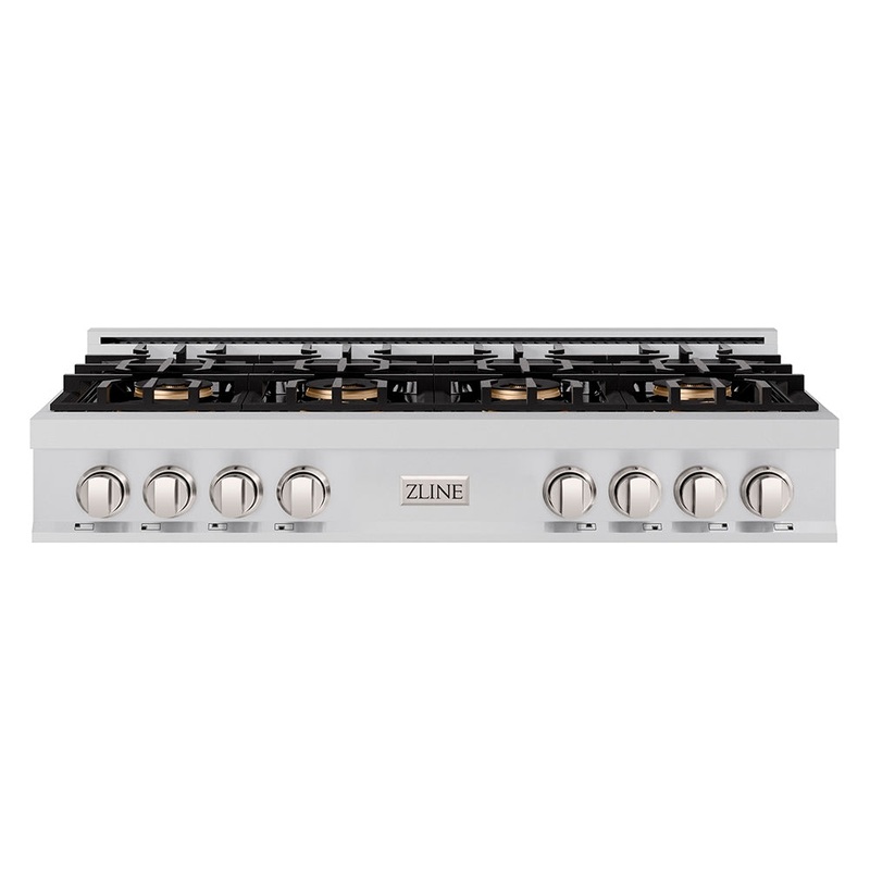 ZLINE 48 in. Classic Gas Rangetop with 8 Burner DuoPro Cooktop in Stainless Steel (PCRT48)
