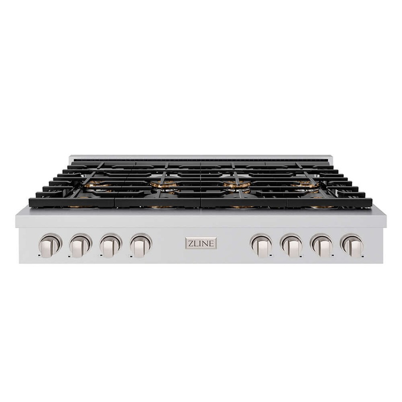 ZLINE 48 in. Paramount Gas Rangetop with 8 Burner DuoPro Cooktop in Stainless Steel (PSRT48)