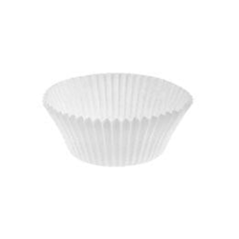 Baking Cups - White - 2.25" bottom - 10000 Quantity