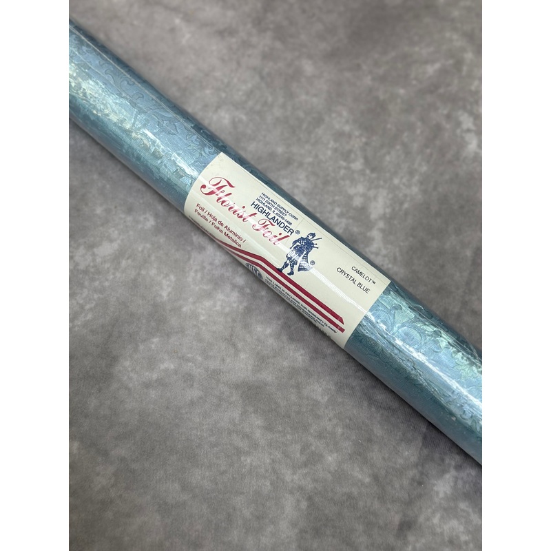 Embossed Foil Roll - Camelot Crystal Blue