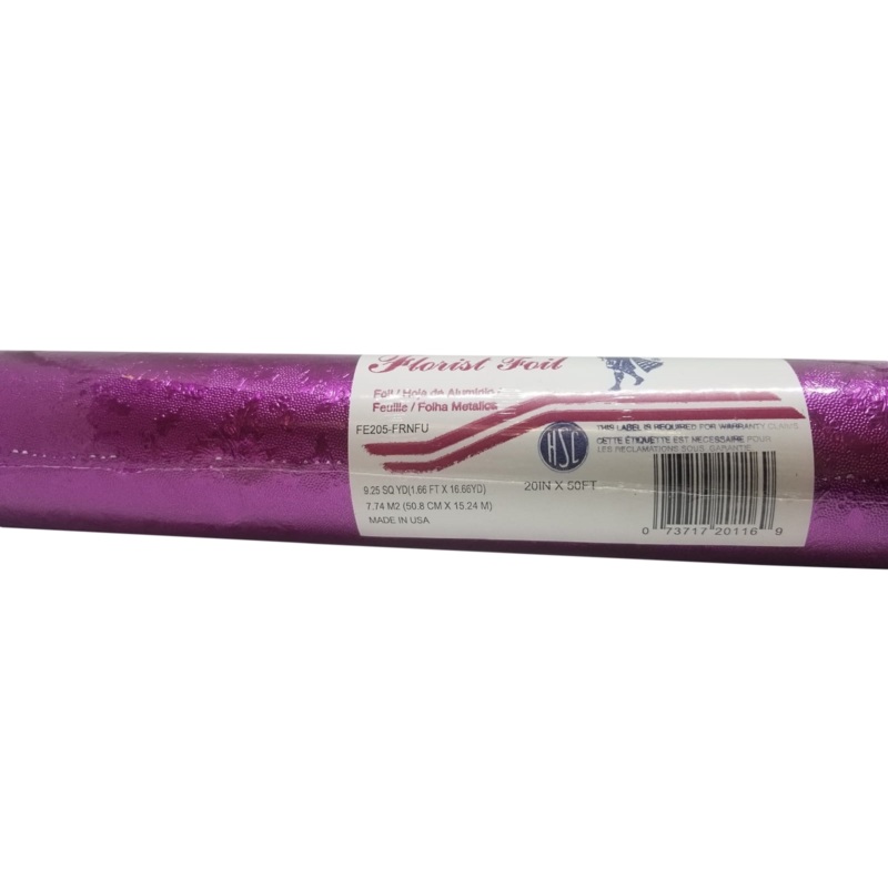 Embossed Foil Roll - Fernleaf Fuchsia