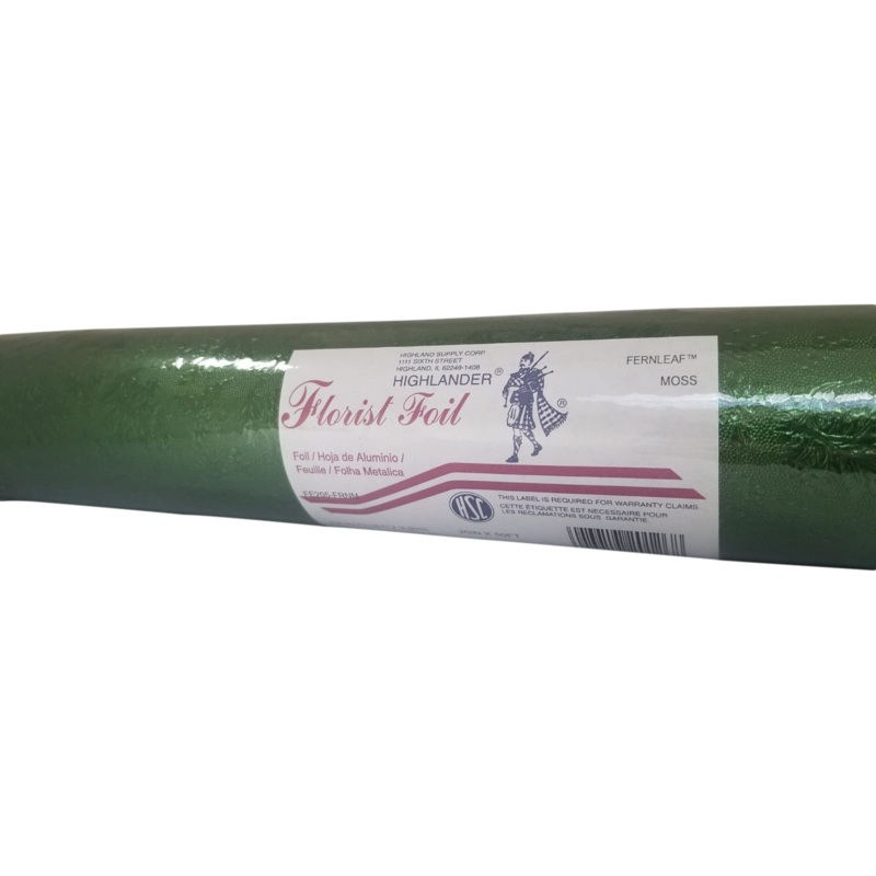 Embossed Foil Roll - Fernleaf Moss
