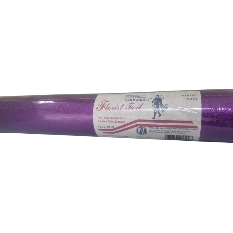 Embossed Foil Roll - Fernleaf Purple