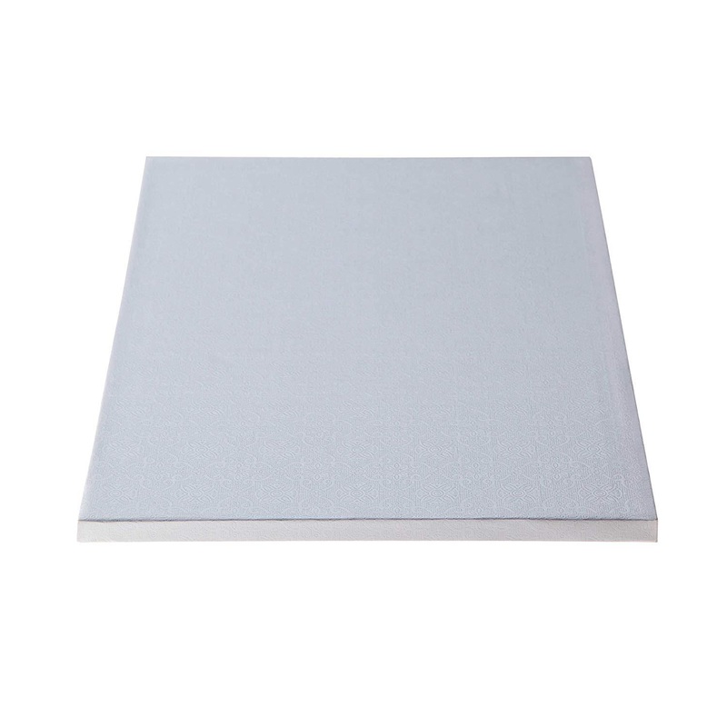Half Sheet White Cake Drum - 18-3/4" x 13-3/4"