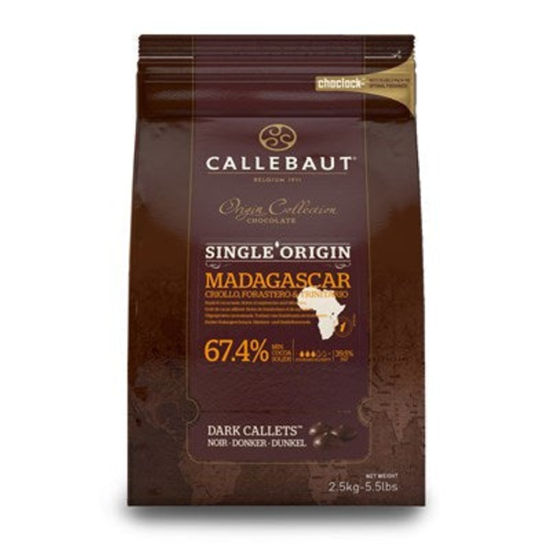 Madagascar Origin Dark Chocolate Couverture Callets - 67.4% Cacao