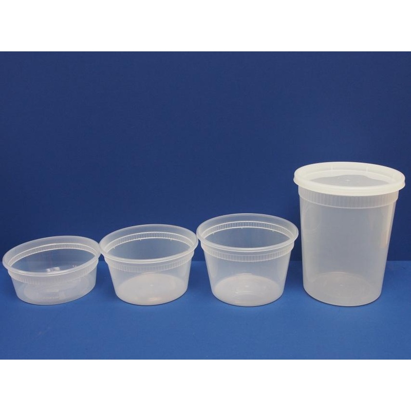 Plastic Deli Cup and Lid - 8 oz - 240 Qty