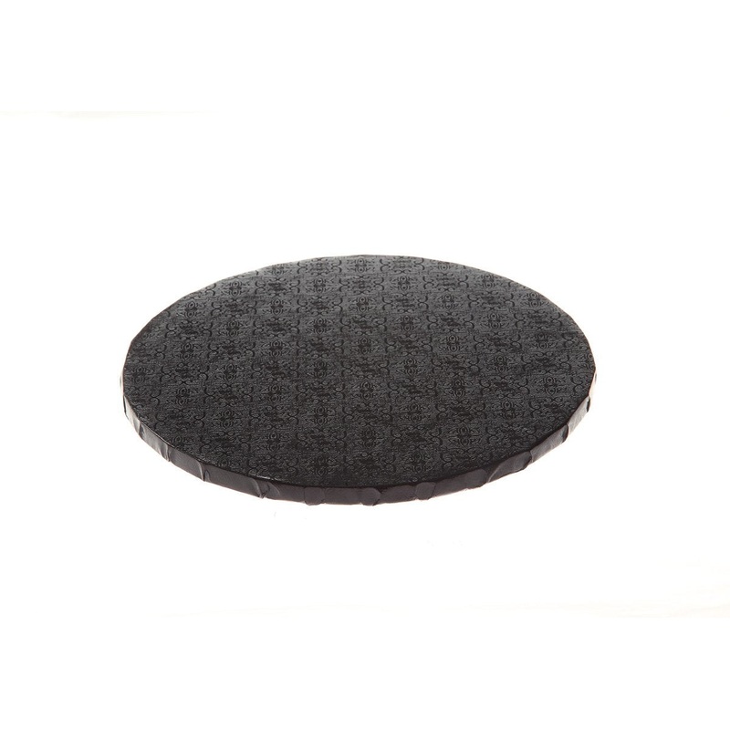 Round Black Cake Drums - 10" x 10"