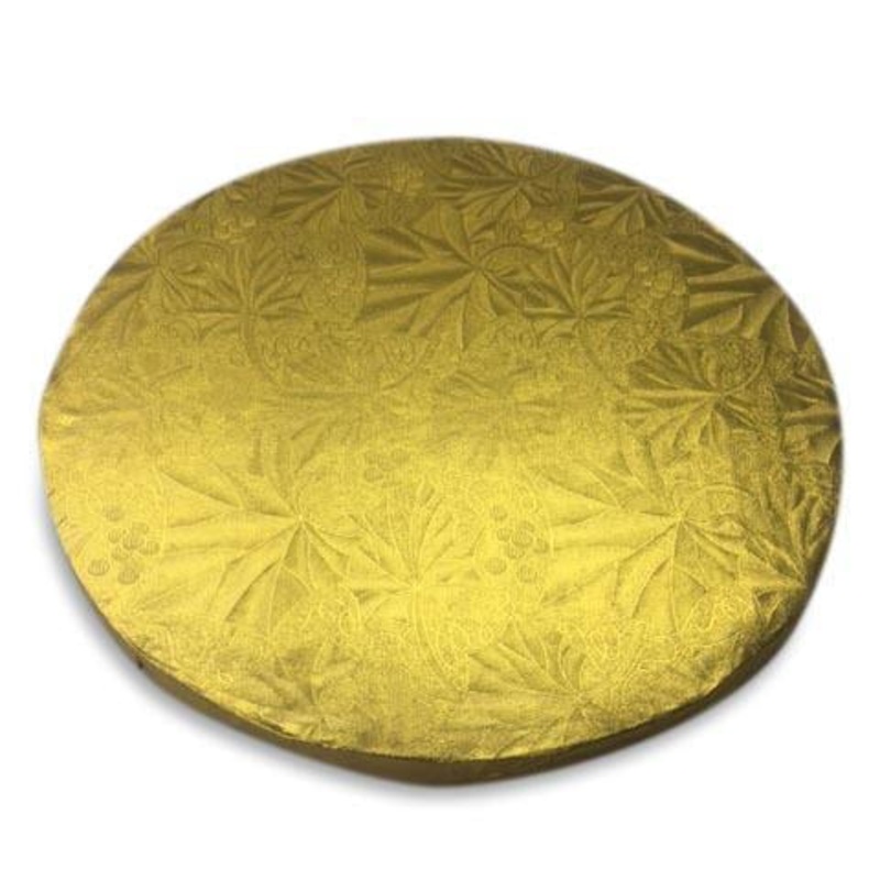 Round Gold Cake Drums - 14" x 14"