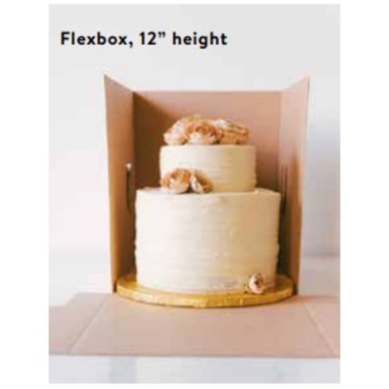 12 x 12 x 12 - Flex Cake Box - 25 CT