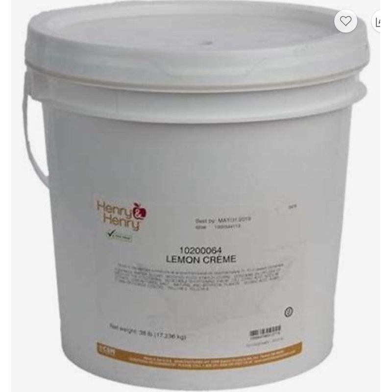 Henry & Henry Lemon Creme Filling 38 lb