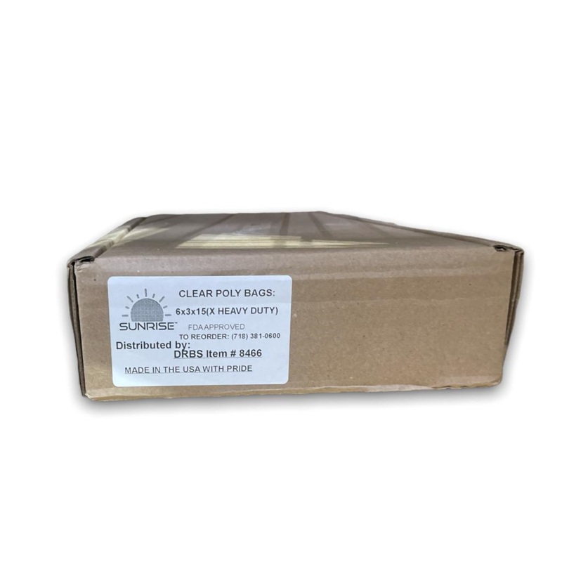 Sunrise 6 X 3 X 15 Heavy Poly Bag