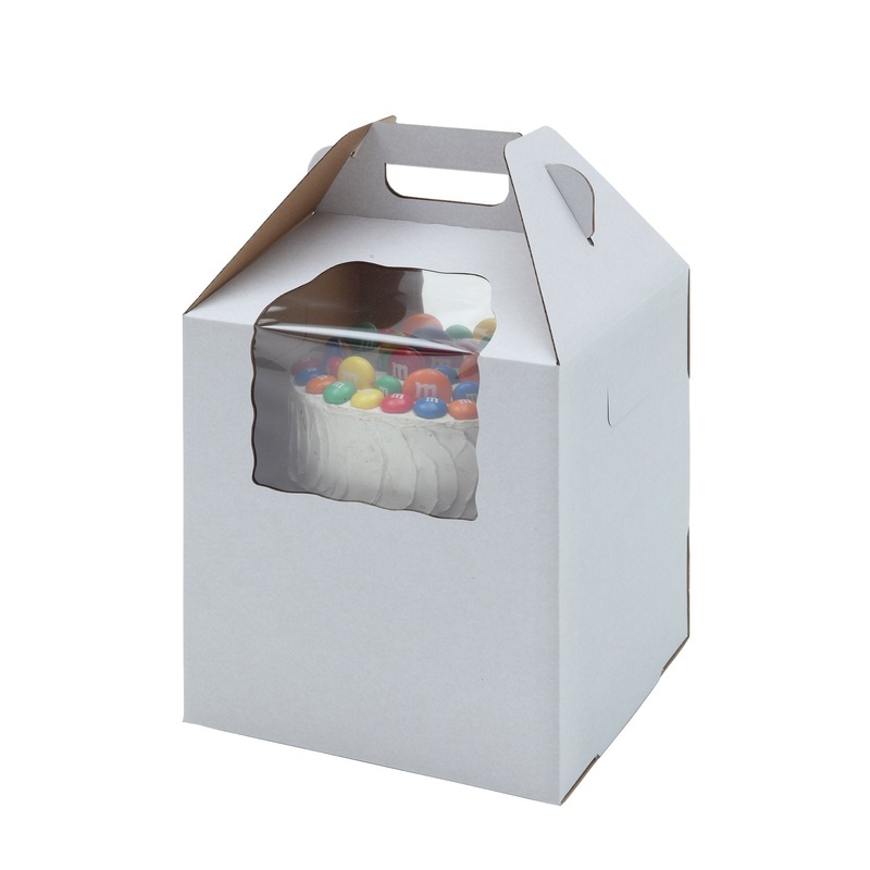 White E-Flue Tier 14 X 14 X 16 Cake Box