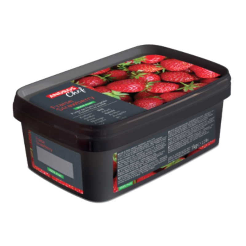 Frozen Strawberry Puree Andros 6/1kg