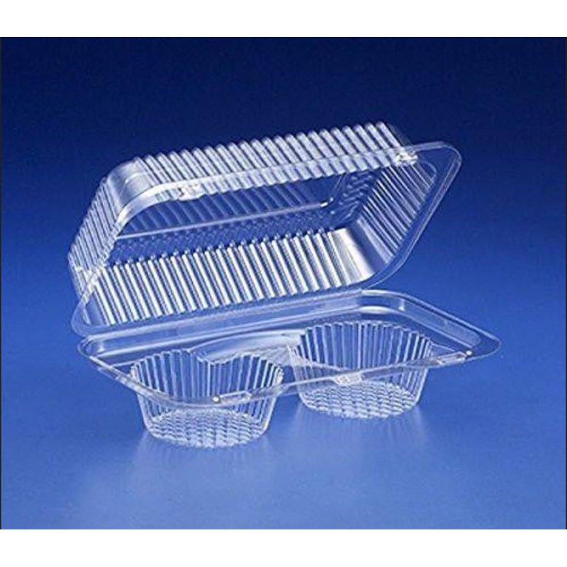 Lindar Double Cupcake Box (plastic hinged container)