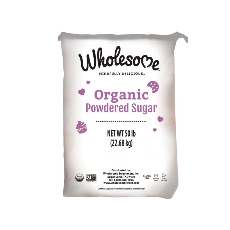 Wholesome Sweetners Organic 6x Powdered Sugar 50lb
