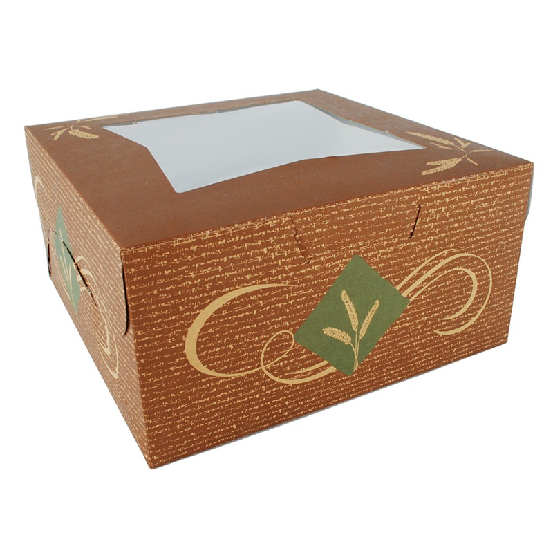 10X10X5 KRAFT WINDOW BOX - 150 PC