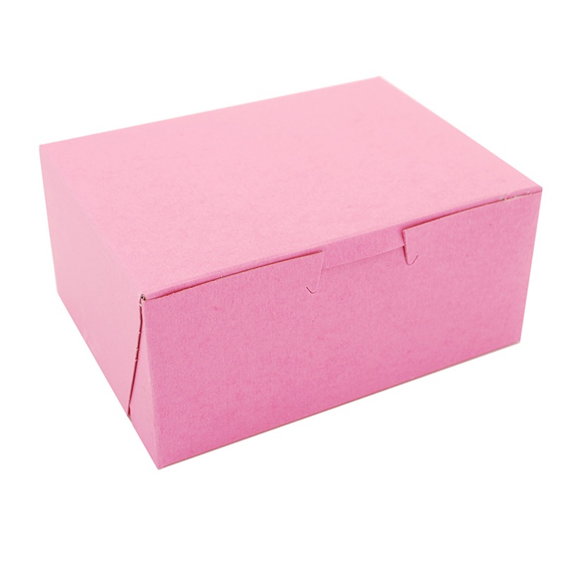 6 X 4.5 X 2-3/4 PINK CAKEBOX - 250 PC