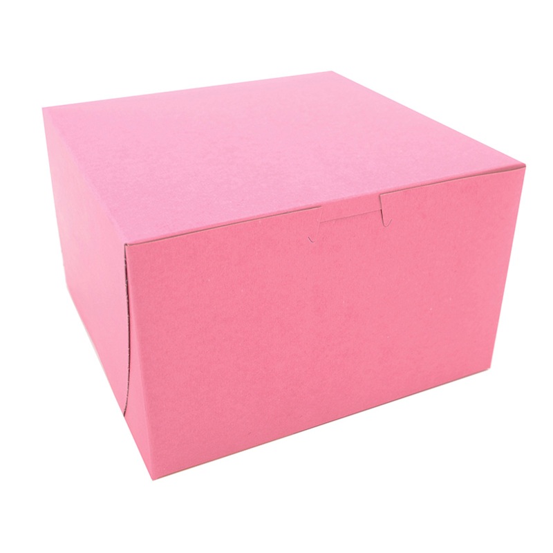 8 X 8 X 5 PINK CAKEBOX - 100 PC