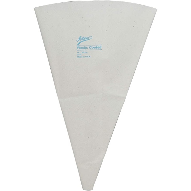Ateco 3314 14" Polyurethane Coated Reusable Pastry Bag with Reinforced Tip & Hemmed Top